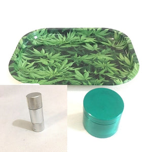 Green Tray + Pollen Press + Green Herb Grinder