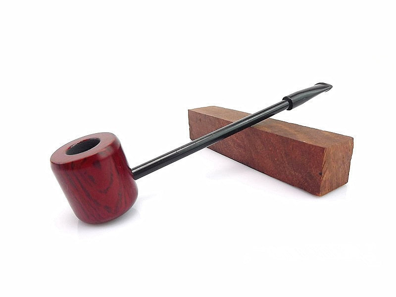 one set Red Sandal Wood Pipe Popeye Pipe Wooden Smoking Pipe