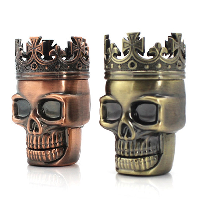 3 Layers Skull Mode Pipes Weed Grinder