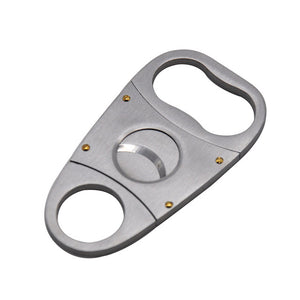 FOCUS Stainless Steel Guillotine Double Blade Cigar Cutter