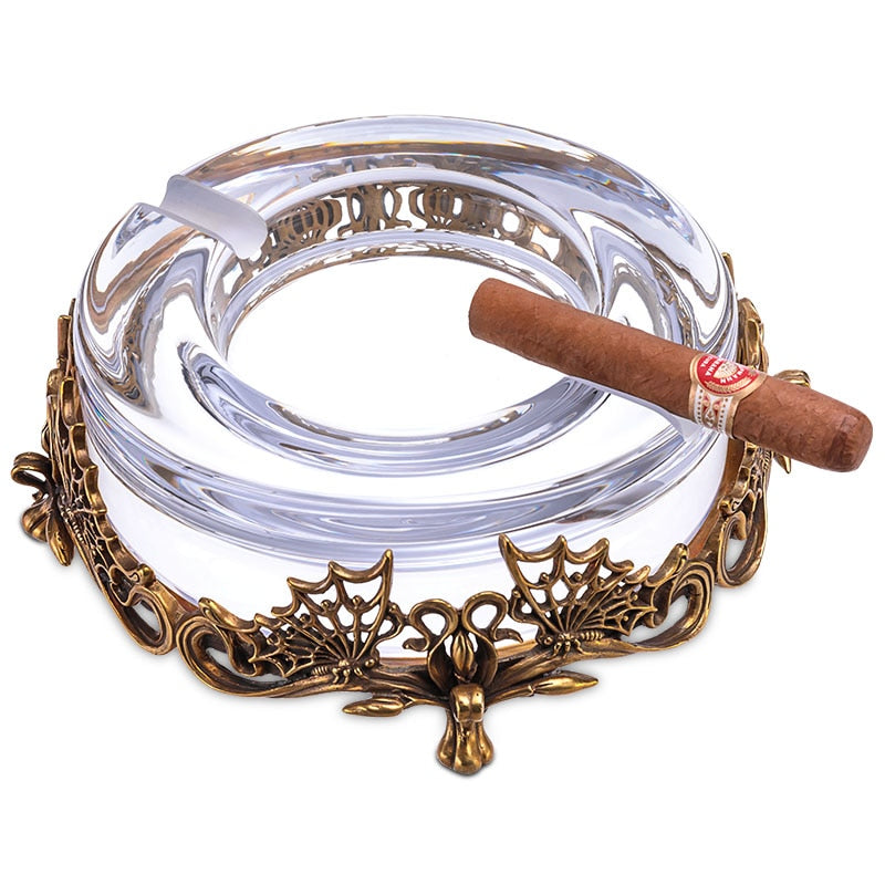 Cigar ashtray Austrian crystal ashtray