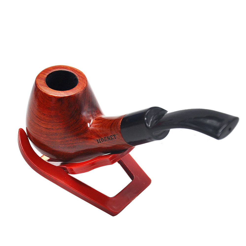 Bent Red Sandalwood 5.7 inches Wood Pipe