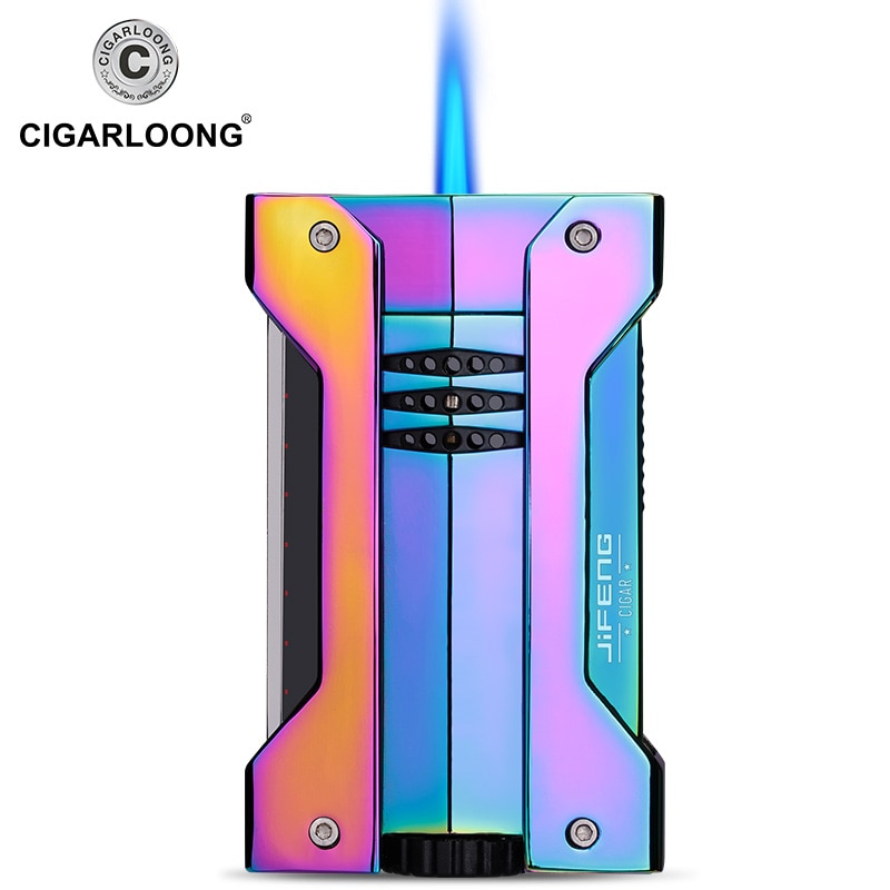 New Design Colorful Single Flame Cigar Lighter