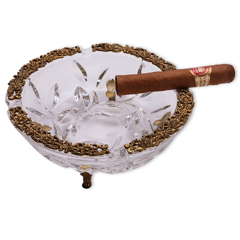 Cigar ashtray fashion creative large Austrian crystal cigar ashtray